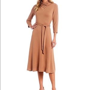 MIDTOWN (NWOT)✨BLACK COWL NECK MIDI DRESS